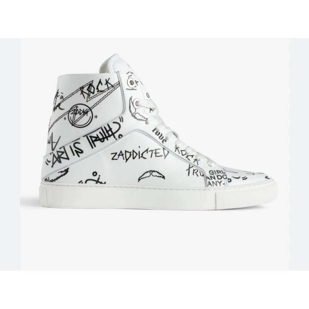 Zadig&Voltaire High Flash high-top leather sneakers 37